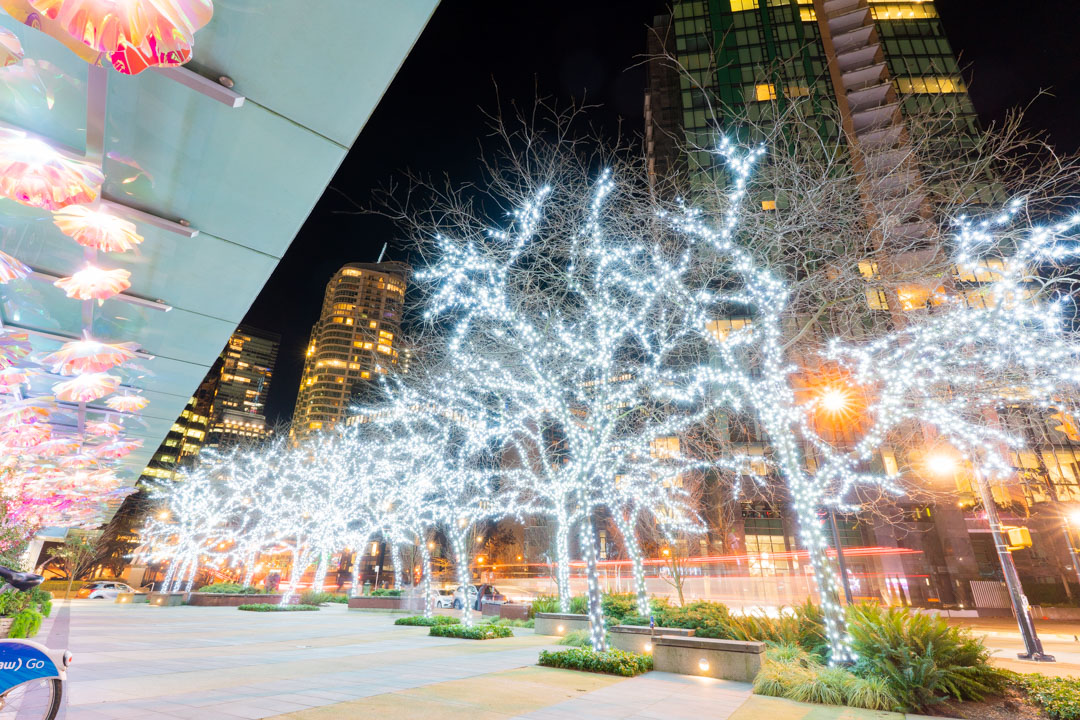 Commercial lighting installation: commercial christmas downtown vancouver 7
