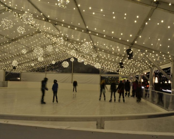 Commercial lighting installation on Ice Rink